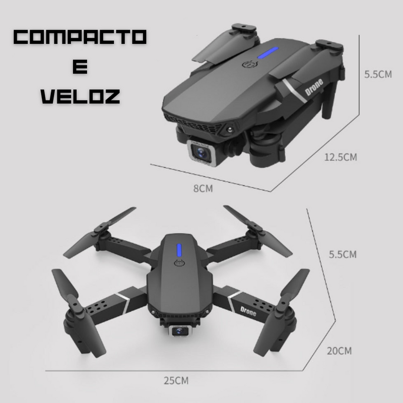 Drone Profissional Wi-fi com Controle Remoto Adaptável